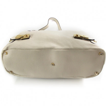 Chloe Leather Cary Medium Satchel Milk 4 of 13