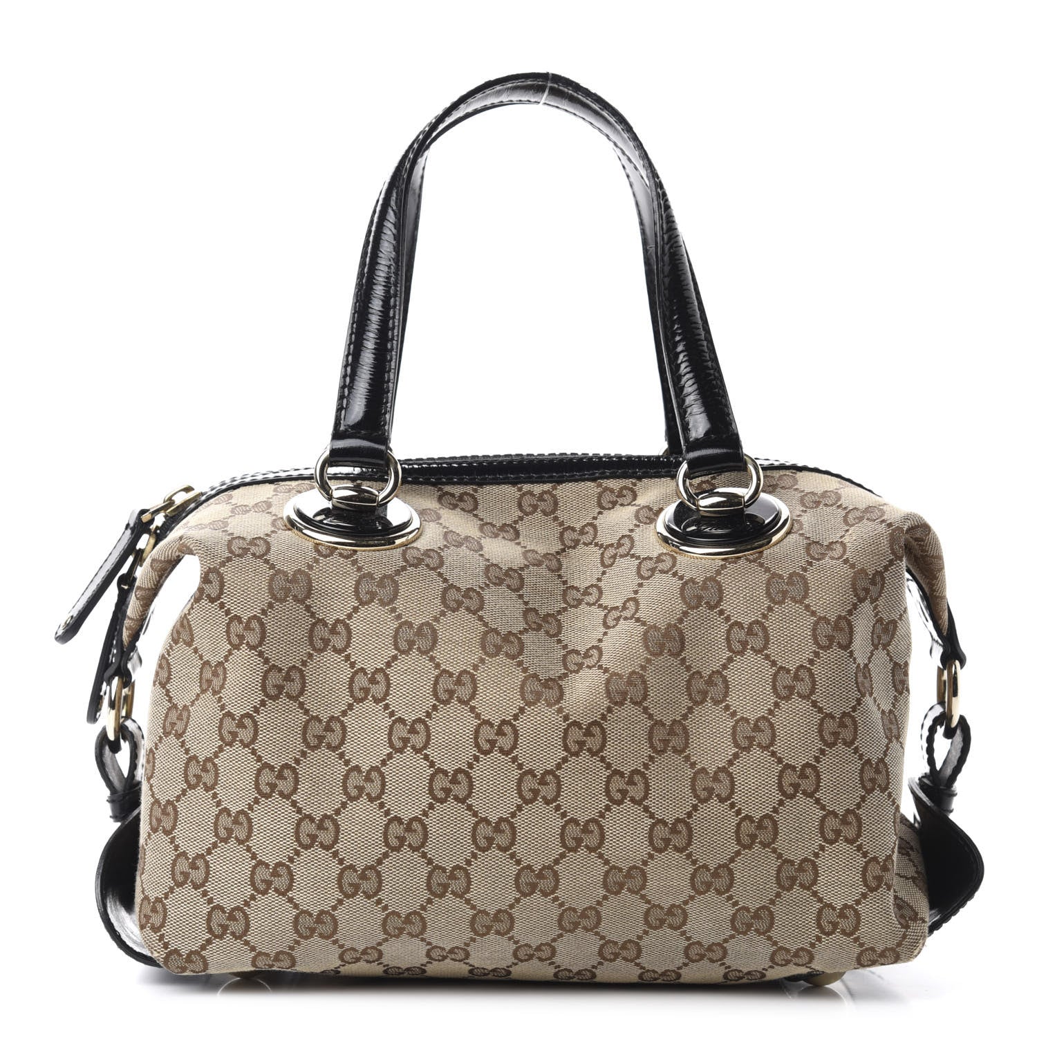 Gucci Monogram Small Full Moon Boston Black 1 of 12