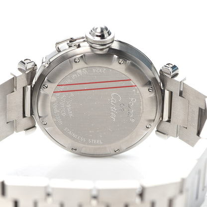 Cartier Stainless Steel 35mm Pasha C Automatic Watch Black 4 of 6