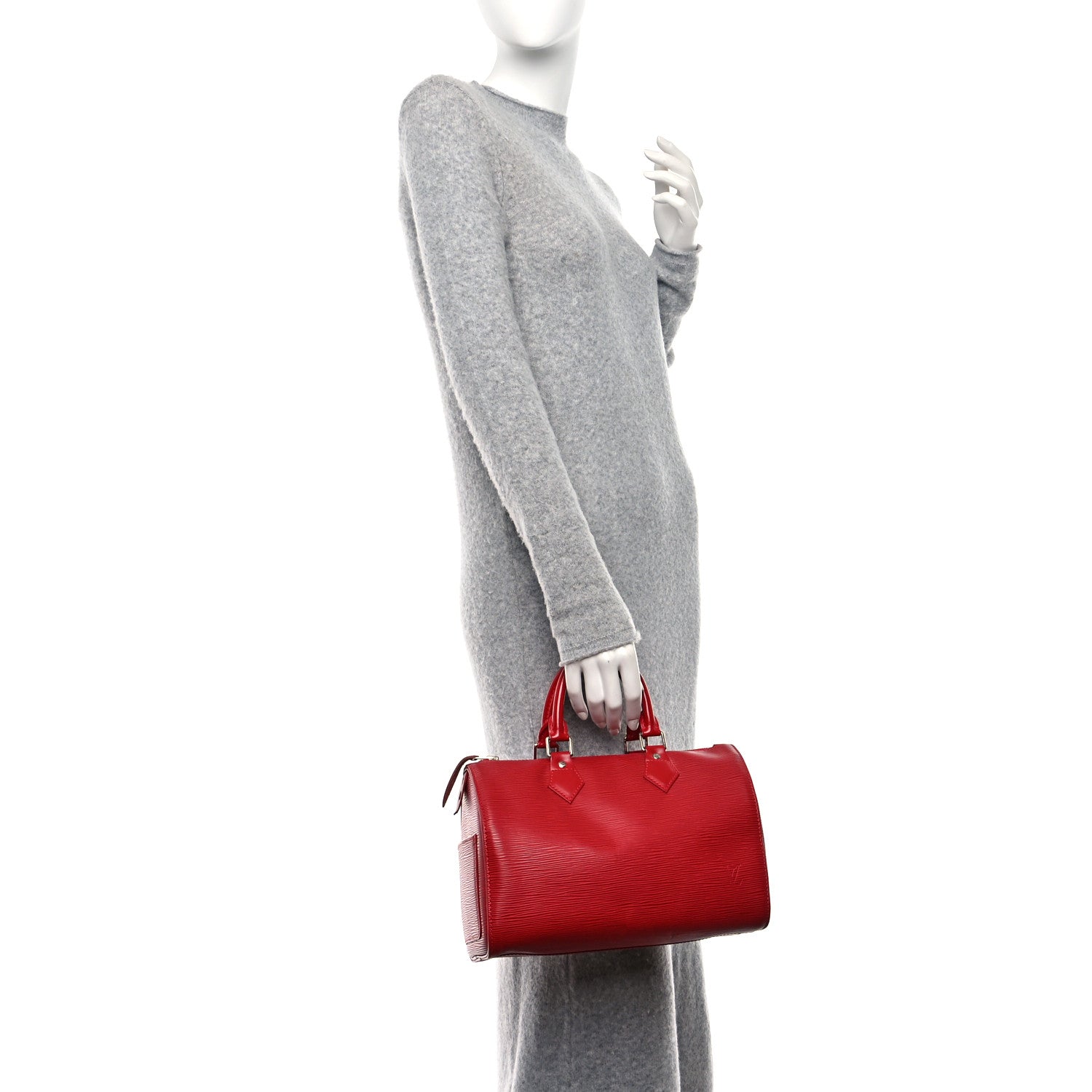 Louis Vuitton Epi Speedy 25 Rouge 2 of 10