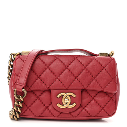 Chanel Calfskin Quilted Mini Urban Day Flap Red 1 of 13