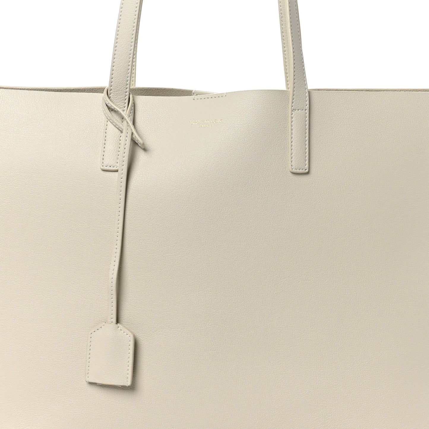 Calfskin Large Shopping Tote Crema Soft