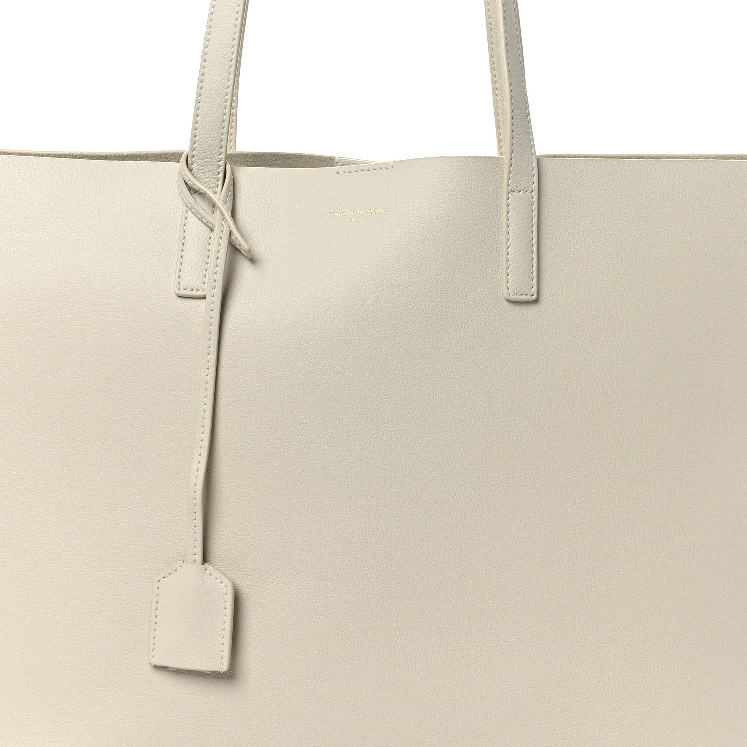 Saint Laurent Calfskin Large Shopping Tote Crema Soft 9 of 11