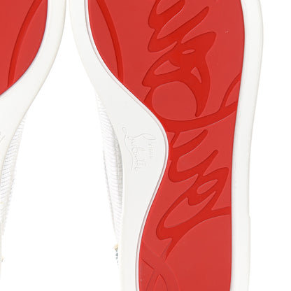 Christian Louboutin Glitter Aliglitter Specchio Women Seava Flat Sneakers 39.5 Silver 6 of 9