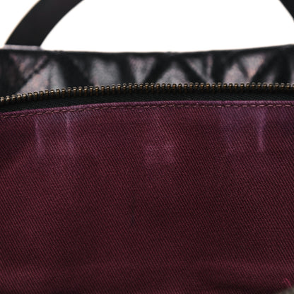 Chanel Crumpled Grained Calfskin Quilted CC Crave Tote Black 16 of 22