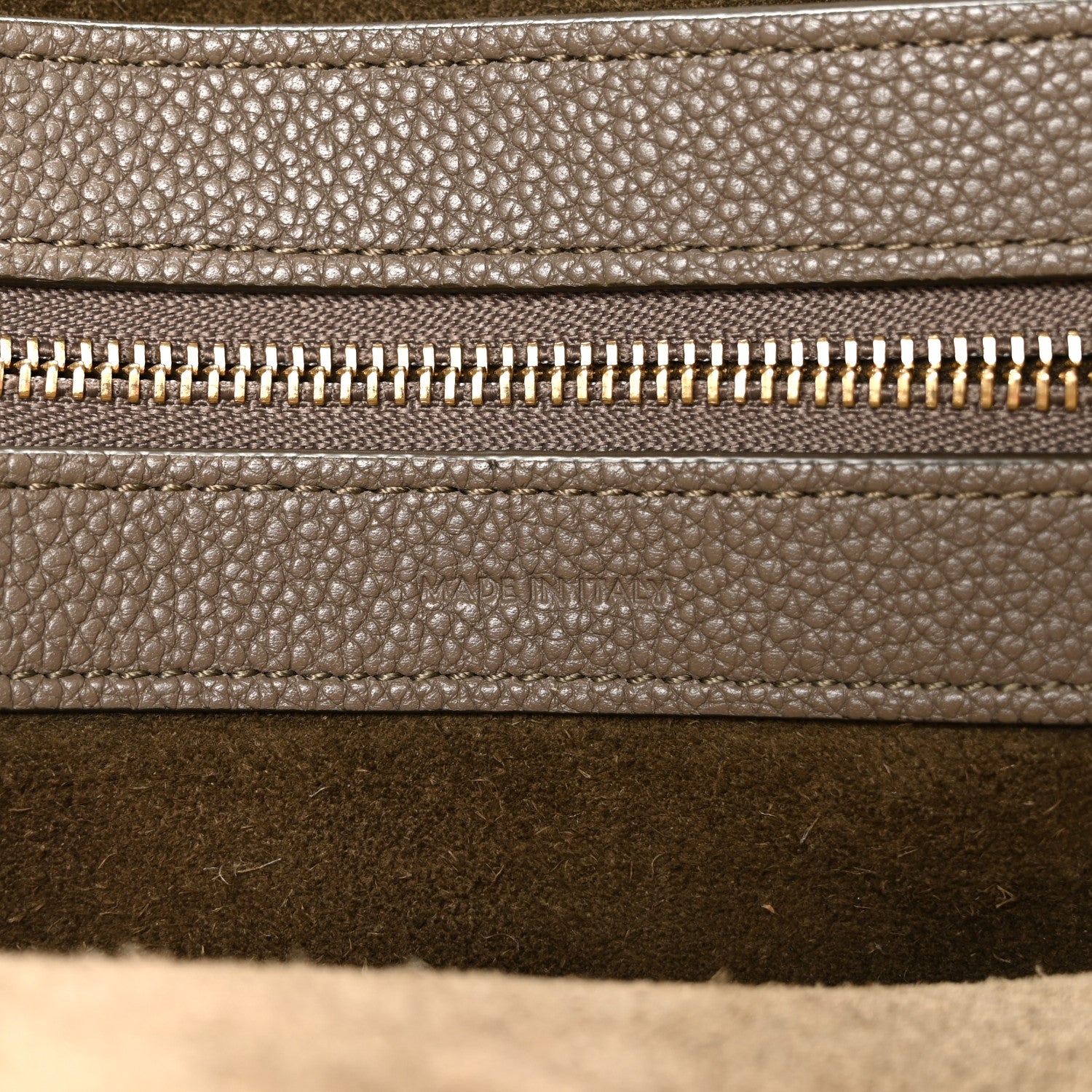 Celine Soft Grained Calfskin Small Belt Cabas Phantom Taupe 7 of 14