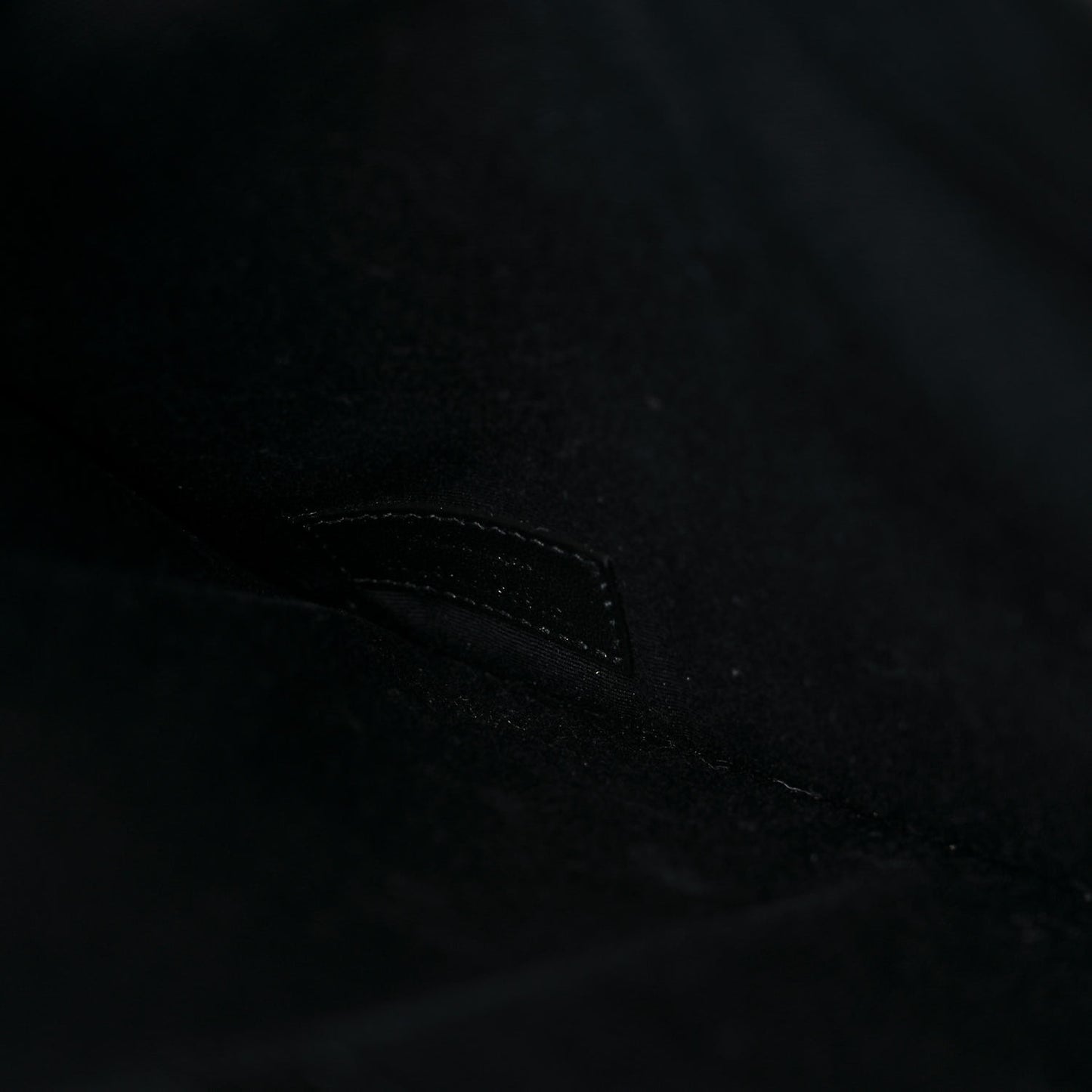 Smooth Shiny Calfskin Monogram Uptown Baby Pouch Black