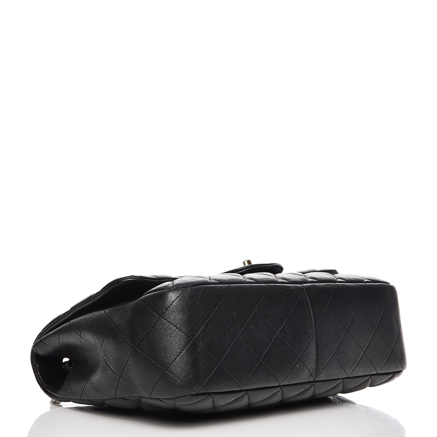 Chanel Lambskin Quilted Jumbo Single Flap Black 4 of 15