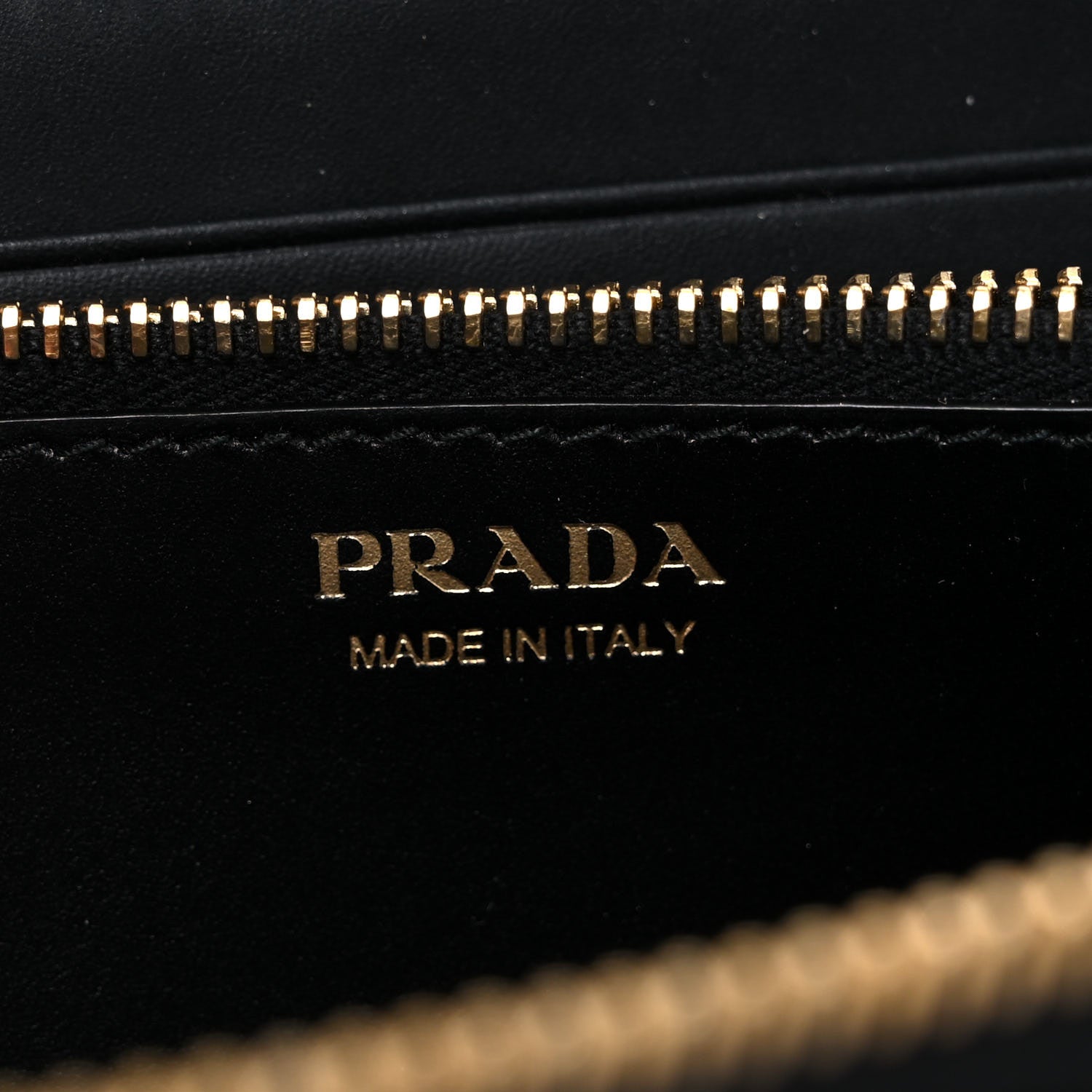 Prada Vitello Move Half Zip Wallet Black 6 of 12