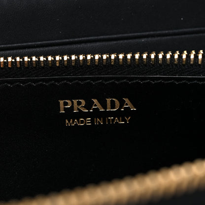 Prada Vitello Move Half Zip Wallet Black 6 of 12
