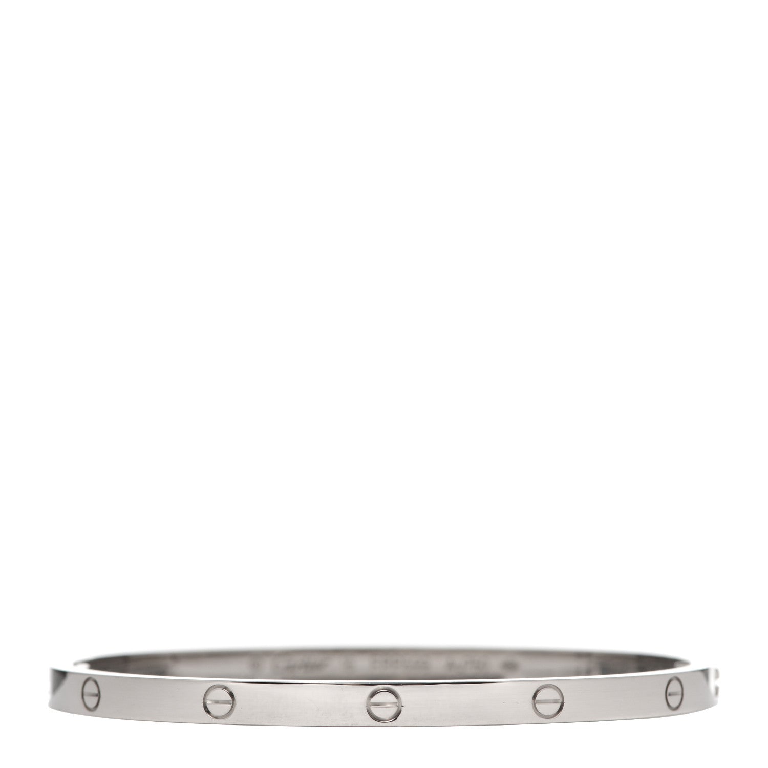 Cartier 18K White Gold Small LOVE Bracelet 16 1 of 6