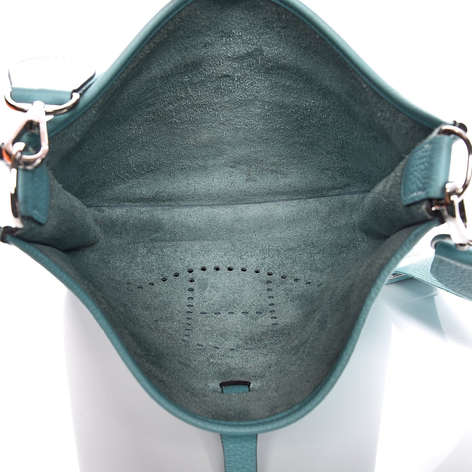 Hermes Taurillon Clemence Evelyne III PM Bleu Atoll 5 of 19