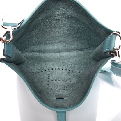 Hermes Taurillon Clemence Evelyne III PM Bleu Atoll 5 of 19