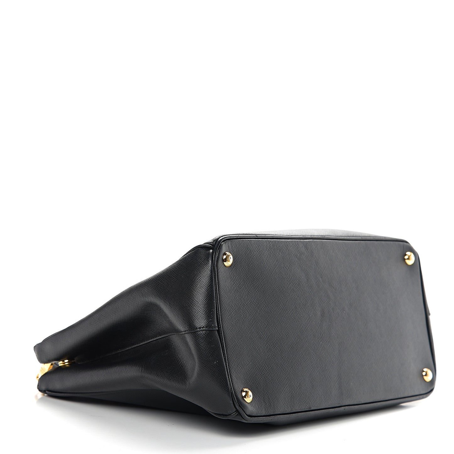 Saffiano Large Galleria Double Zip Tote Black