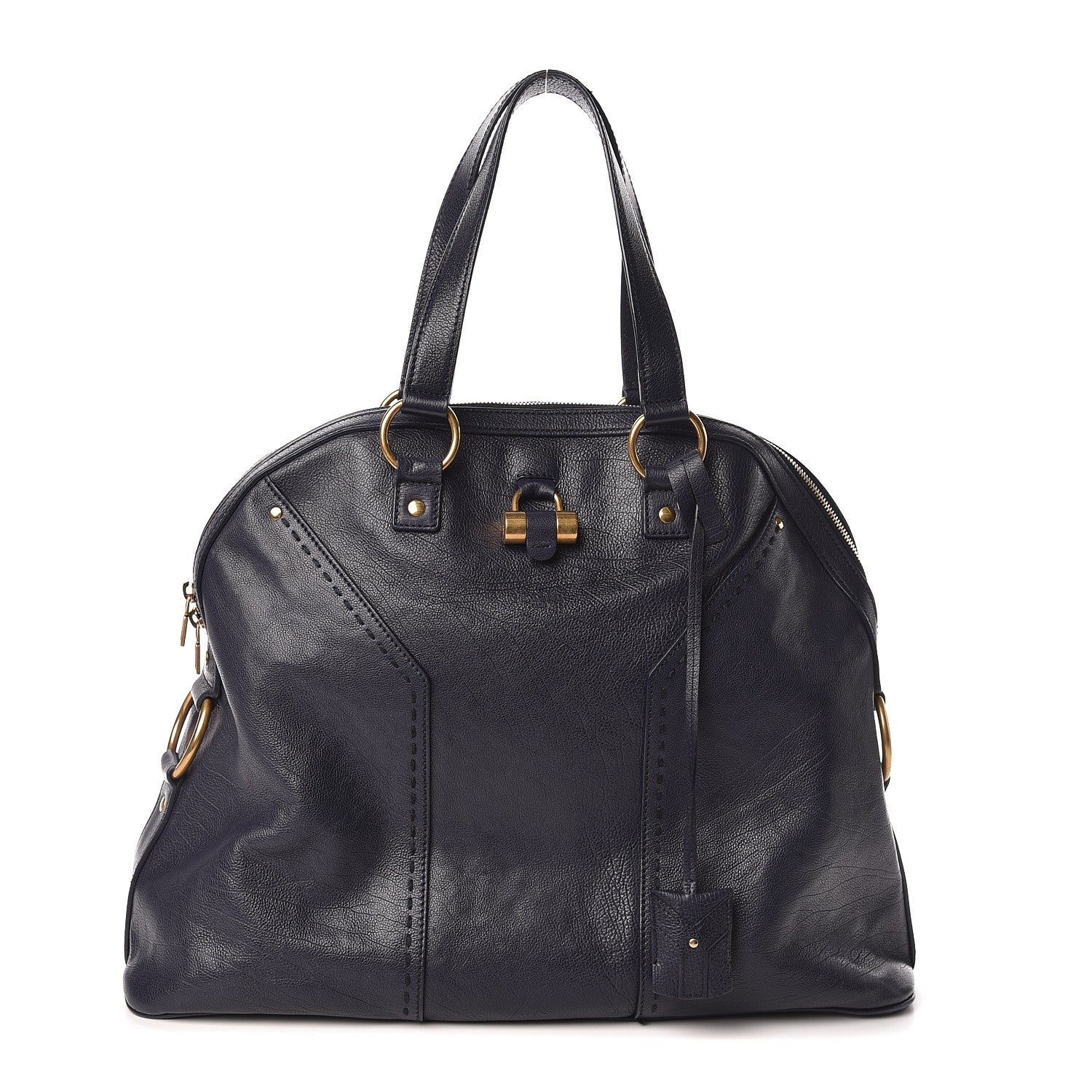 Saint Laurent Calfskin Oversized Muse Navy Blue 1 of 13