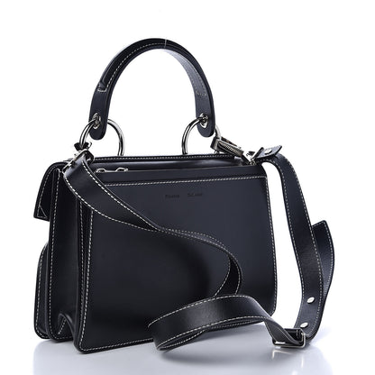 Proenza Schouler Smooth Calfskin Small Hava Top Handle Bag Black 3 of 11