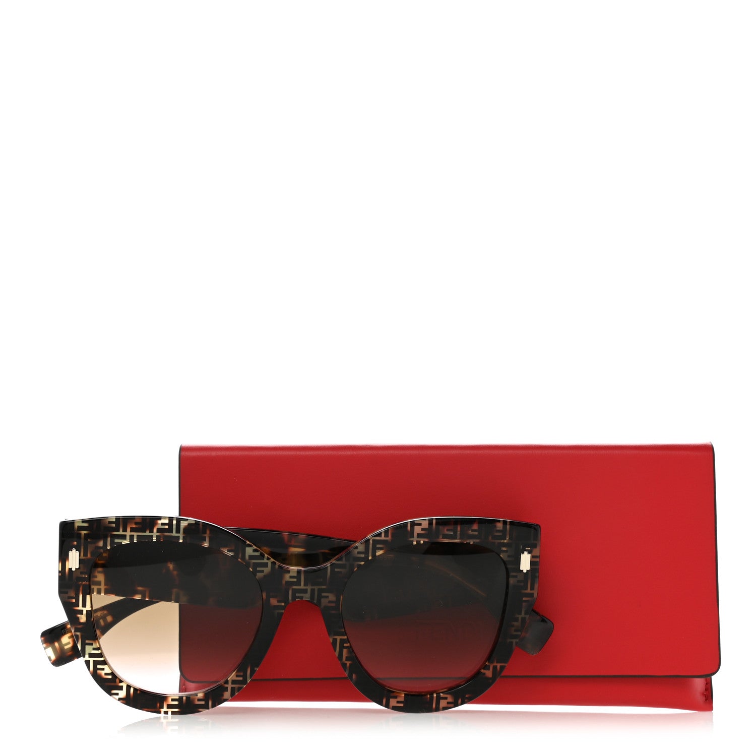 Fendi Acetate Fendi Roma Cat Eye Sunglasses FF 0435/S Havana 8 of 8