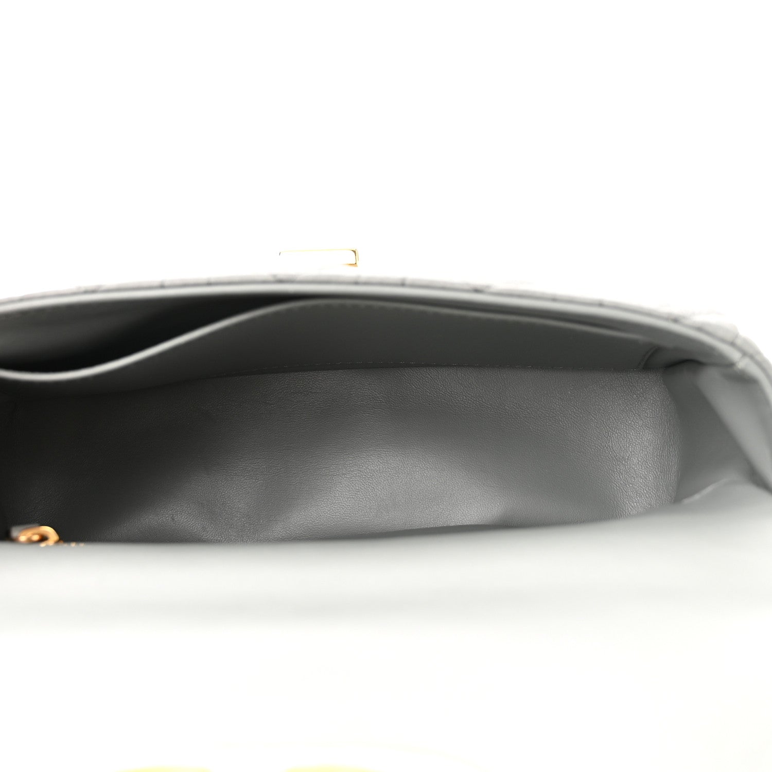 Christian Dior Calfskin Cannage Small Caro Bag Grey 5 of 12