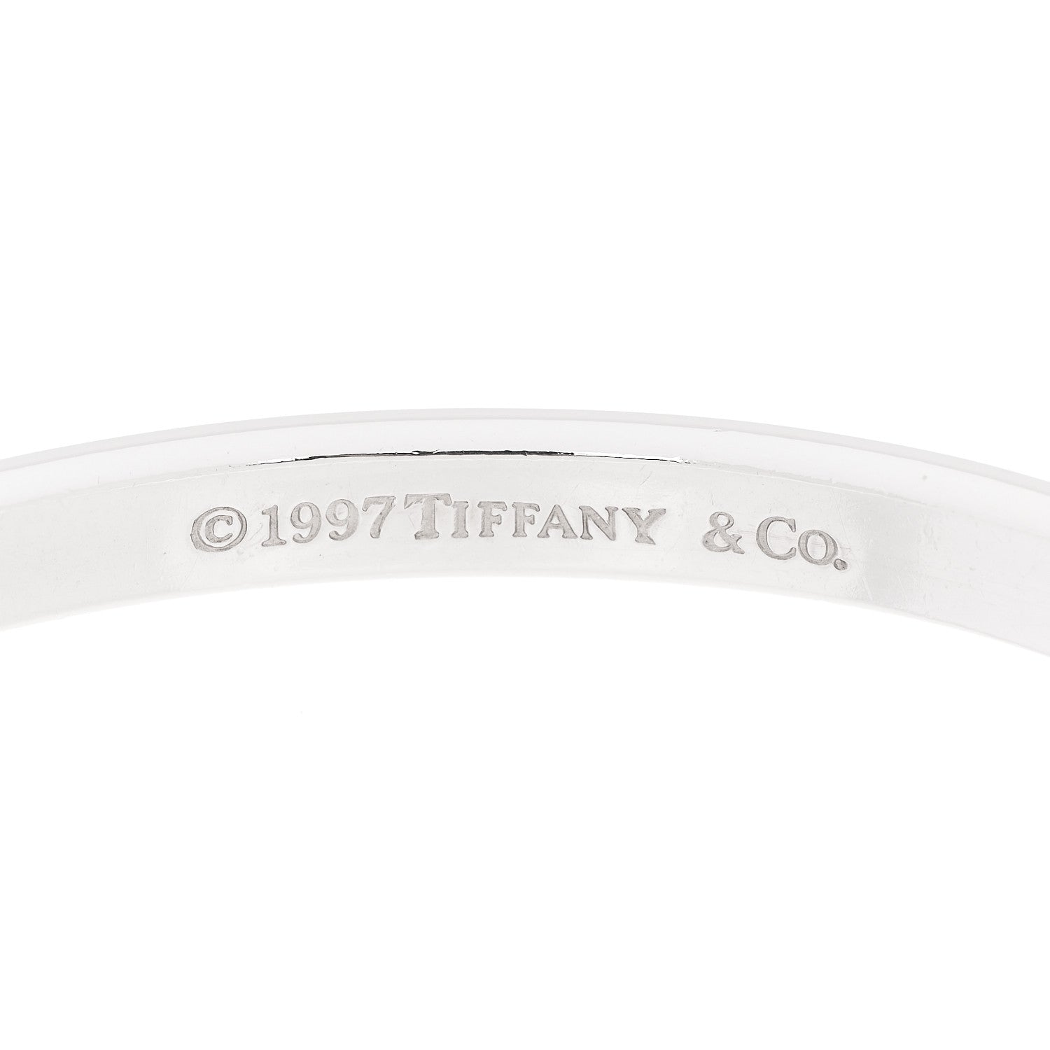 Tiffany Sterling Silver Narrow 1837 Bangle Bracelet 4 of 4