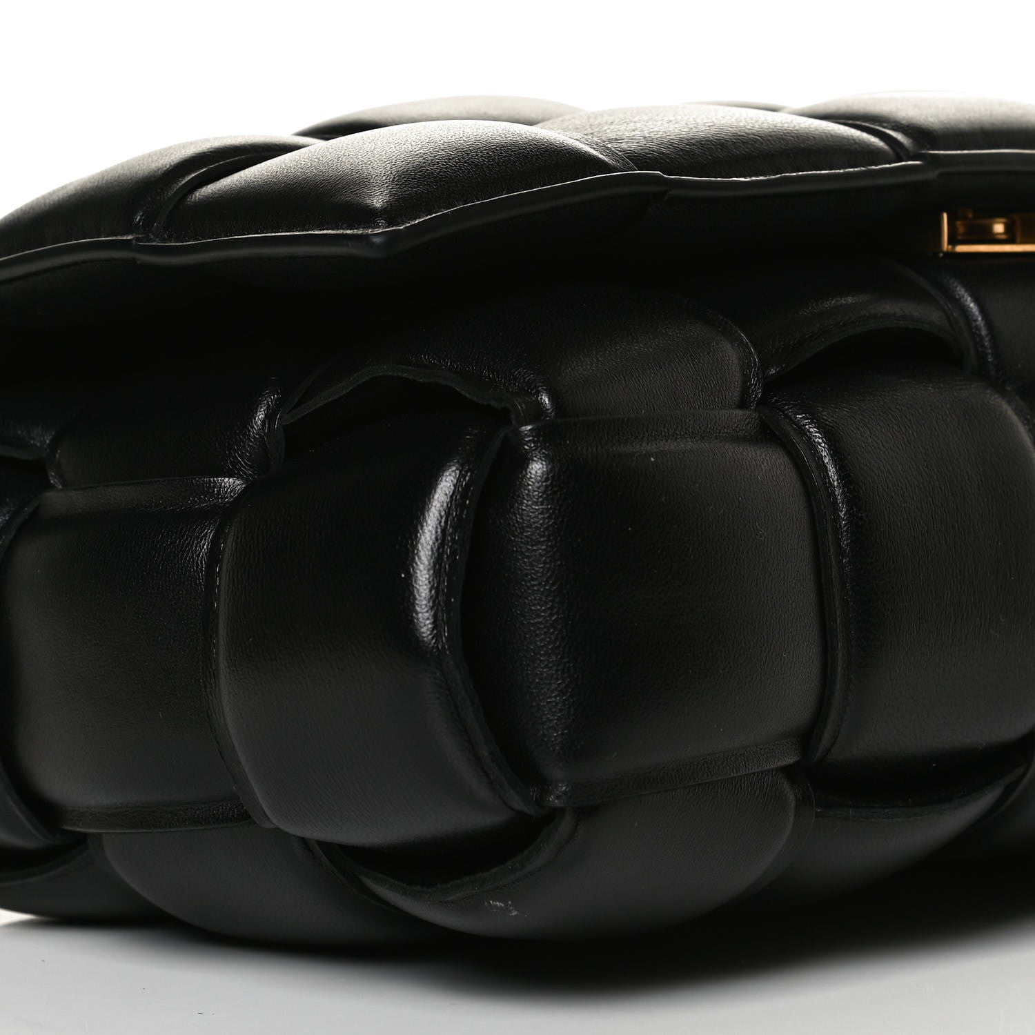 Bottega Veneta Lambskin Maxi Intreccio Padded Chain Cassette Crossbody Bag Black 19 of 33