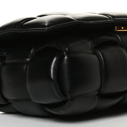 Bottega Veneta Lambskin Maxi Intreccio Padded Chain Cassette Crossbody Bag Black 19 of 33