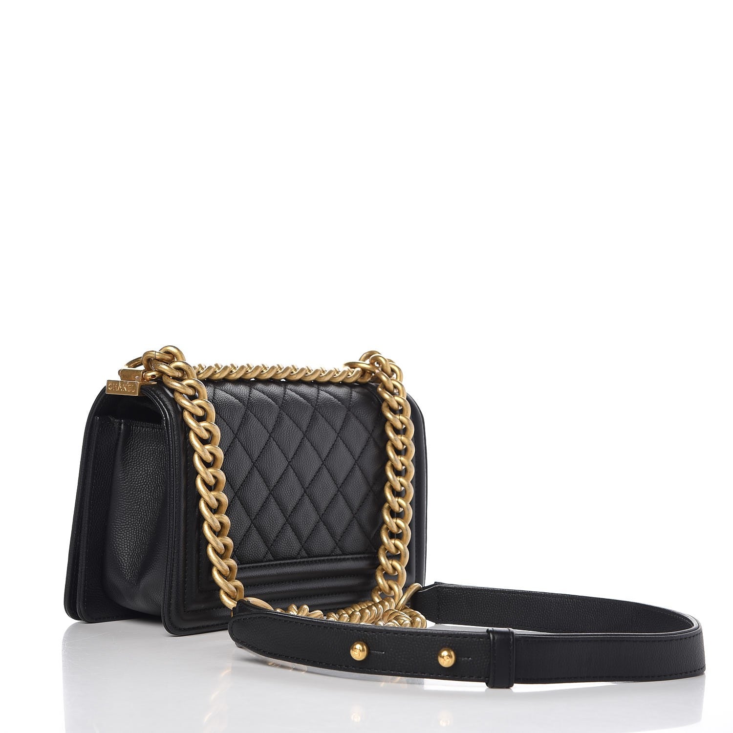 Chanel Caviar Quilted Small Boy Flap Black 4 of 9