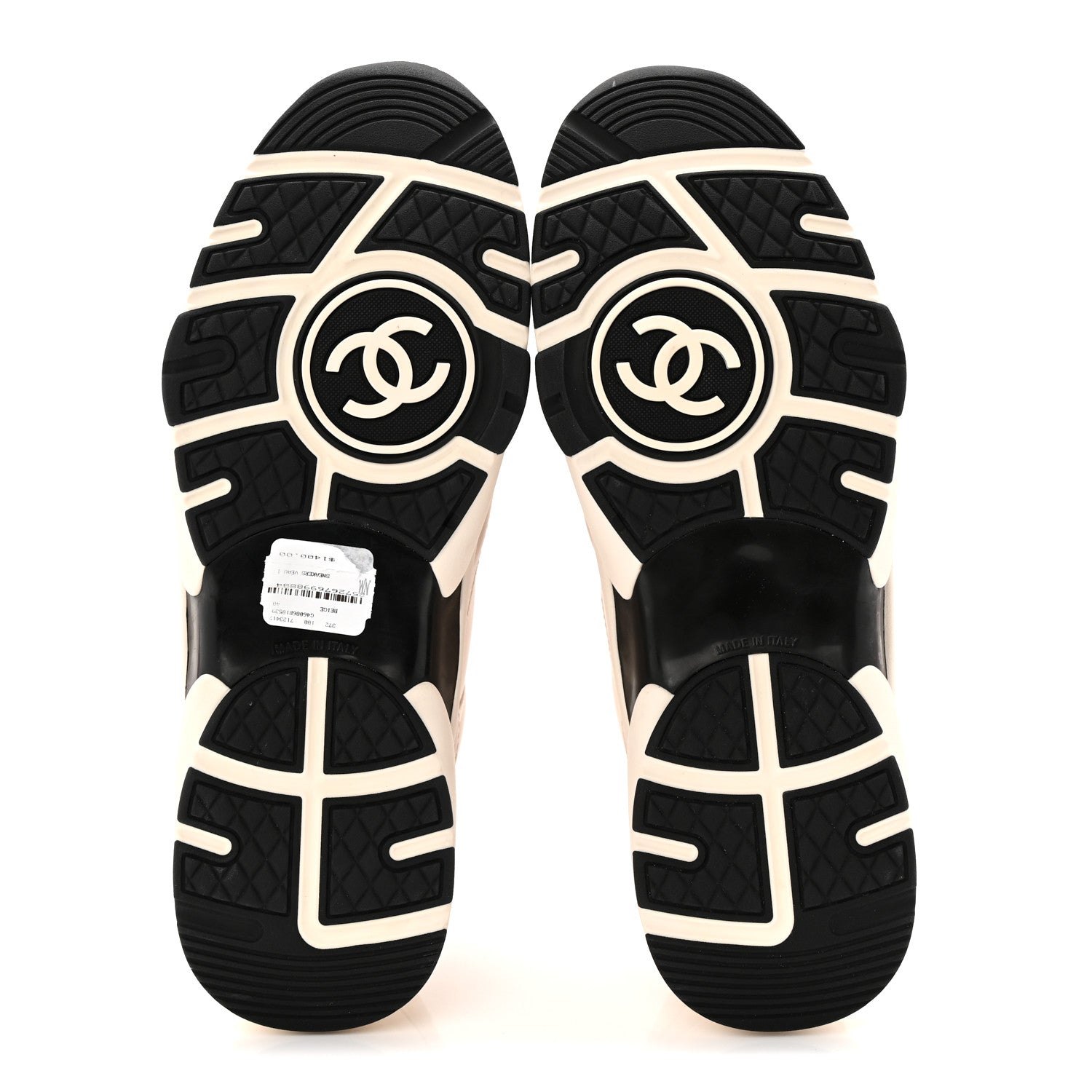 Chanel Gradiant Calfskin CC Womens Sneakers 40 Beige 6 of 10