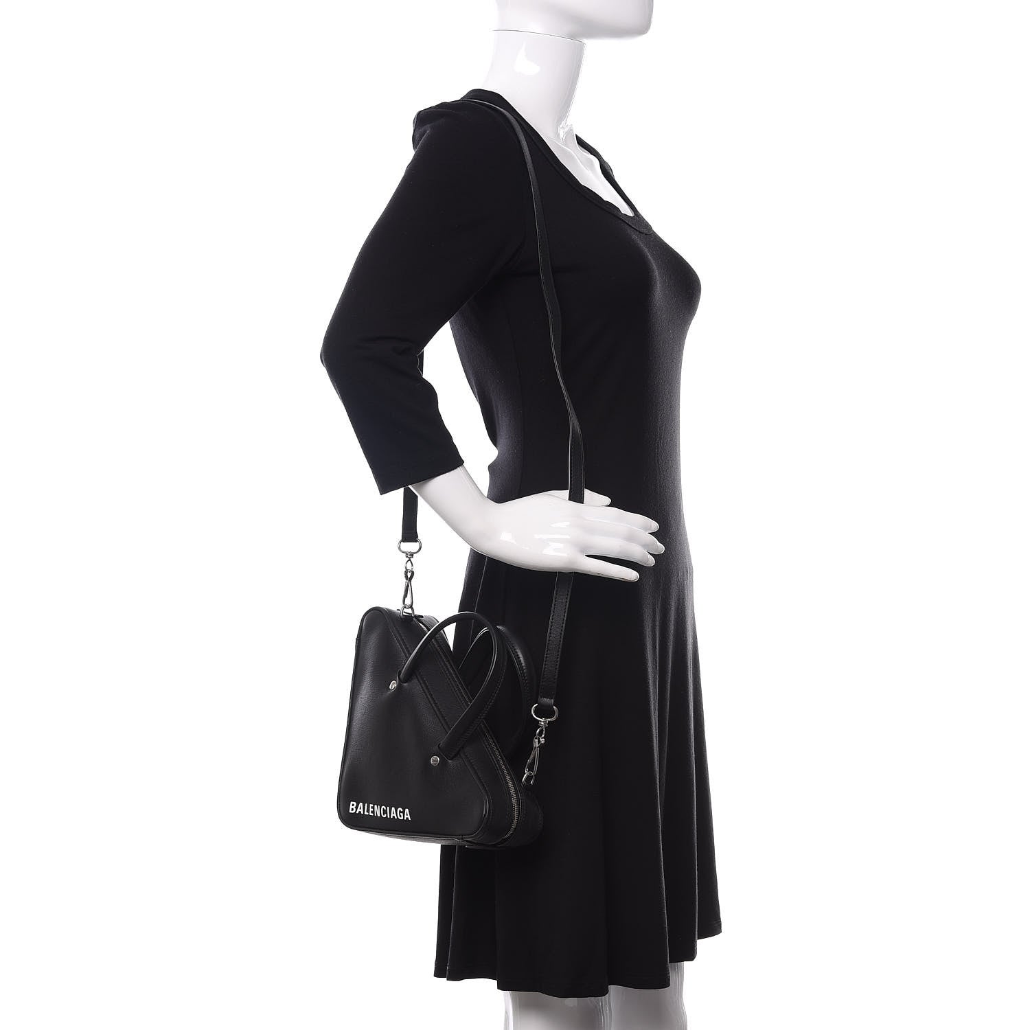 Balenciaga Calfskin XS Triangle Duffle Black 2 of 10