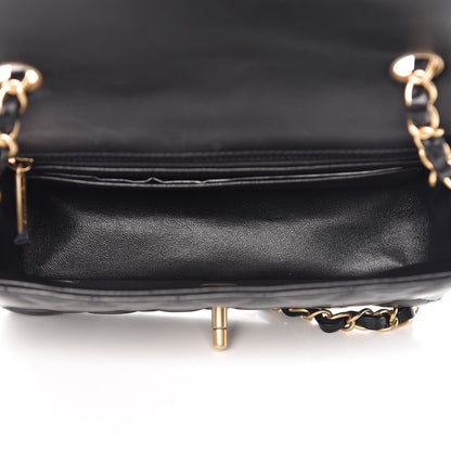 Chanel Lambskin Quilted Mini Rectangular Flap Black 4 of 7