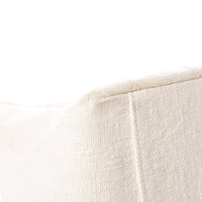 Chanel Linen Quilted CC Shopping Tote Beige 18 of 21