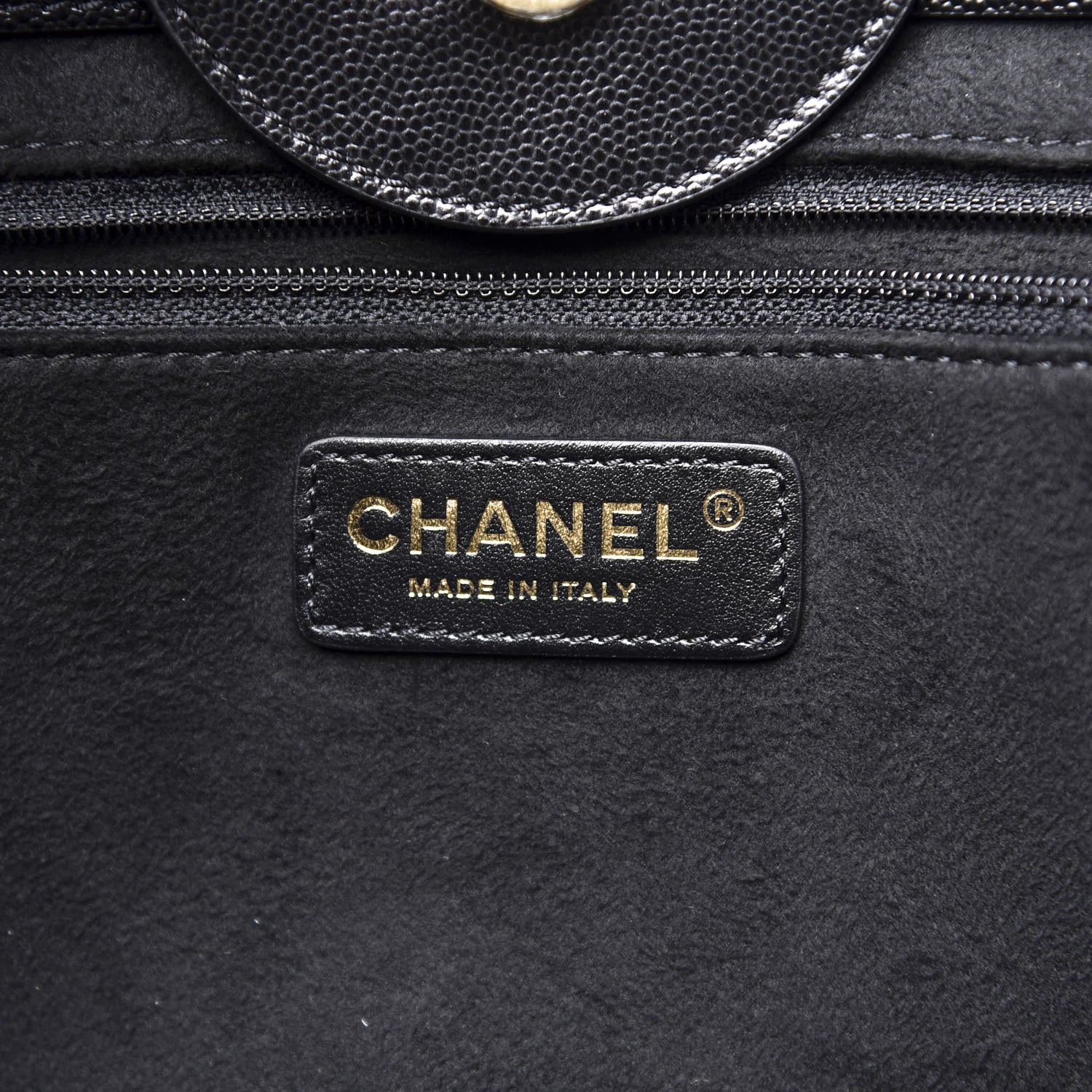Chanel Caviar Medium Studded Deauville Tote Black 5 of 10