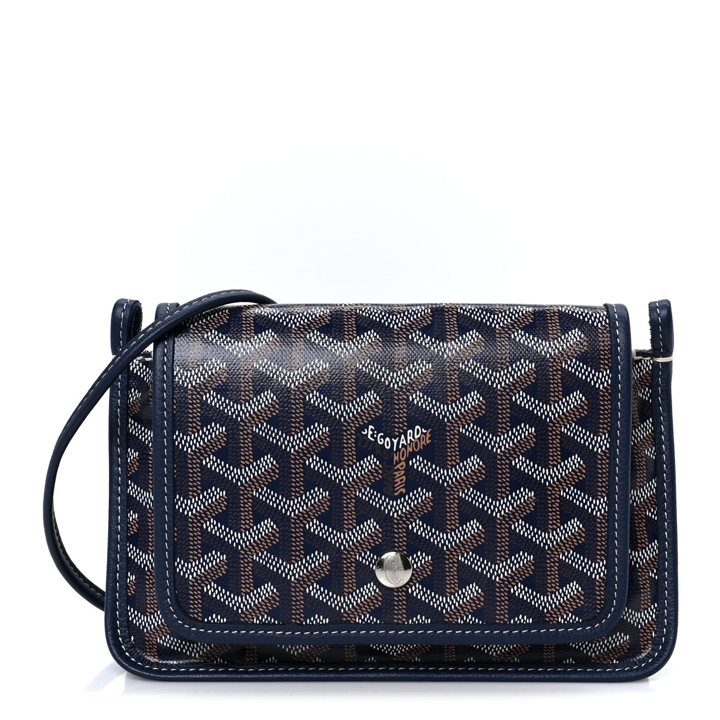 Goyardine Plumet Wallet Clutch Navy