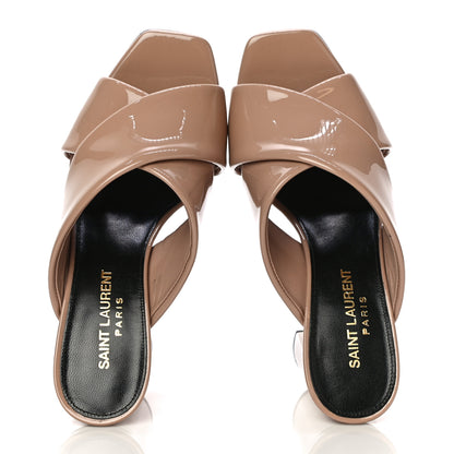 Saint Laurent Patent LouLou 95 Mules 35 Nude 5 of 12