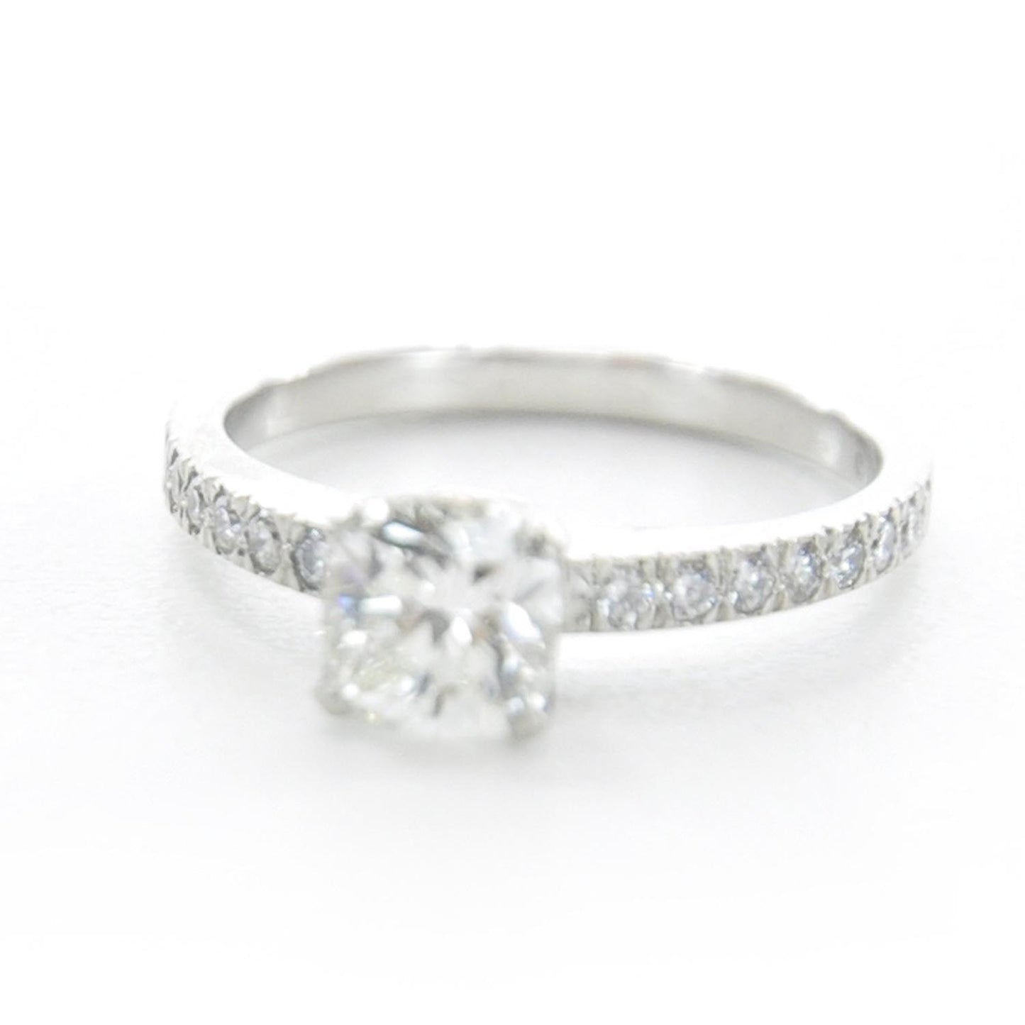Platinum .70 Carat Diamond Engagement Ring 5.5