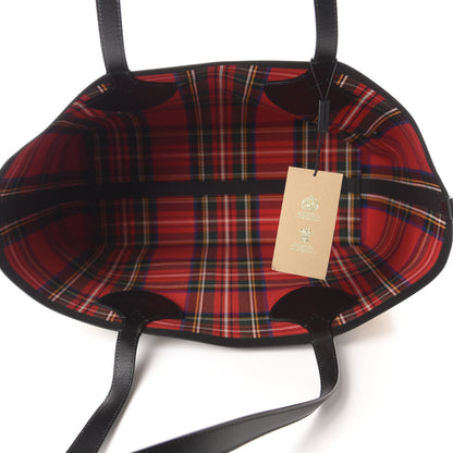 Burberry Vintage Check Medium The Giant Reversible Tote Antique Yellow Bright Red 5 of 18