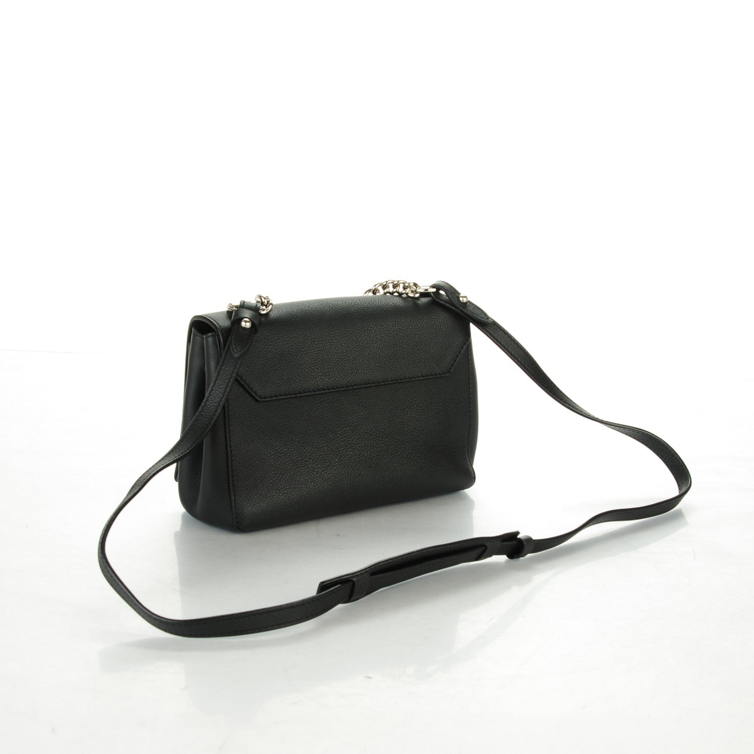 Louis Vuitton Calfskin Lockme II Chain Bag BB Black 3 of 7