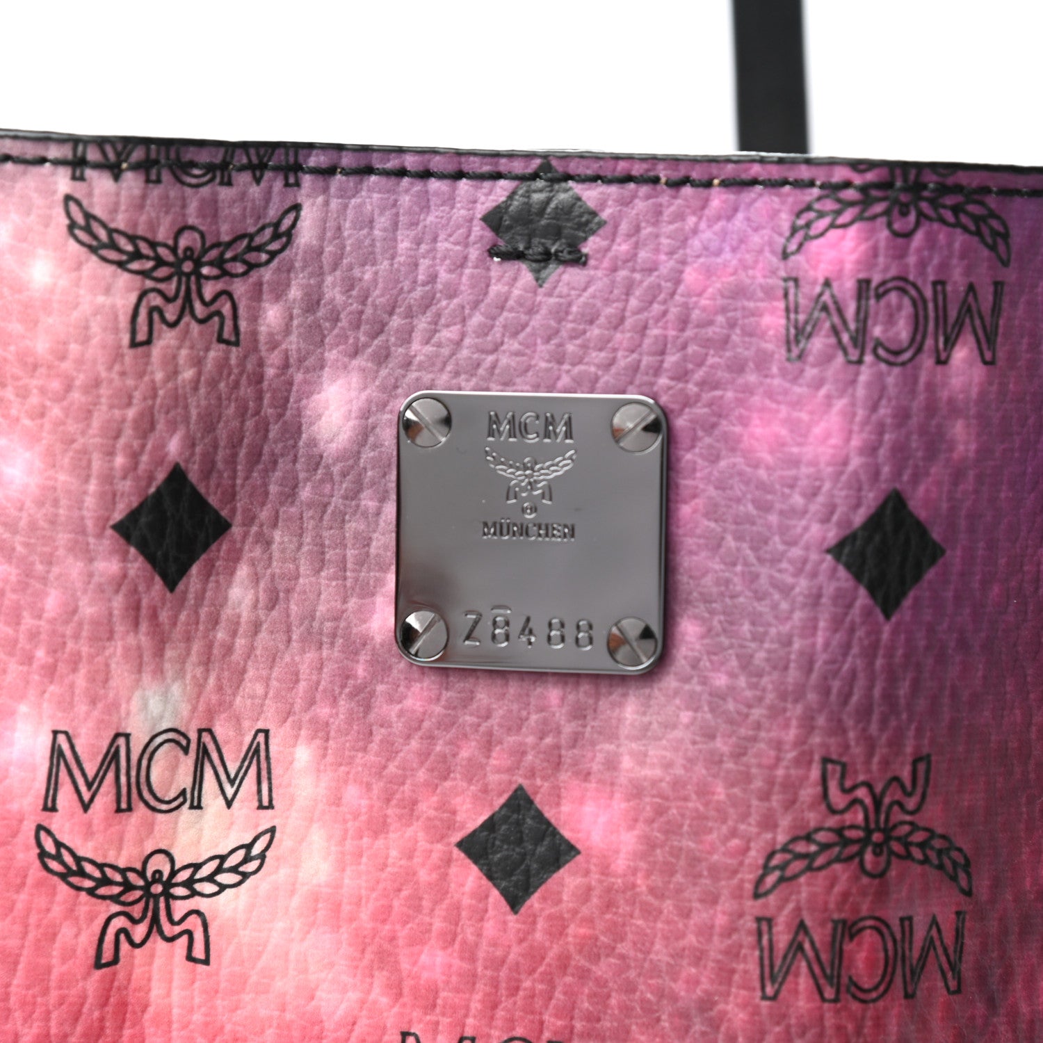 MCM Galaxy Visetos Medium Shopper Tote Multicolor 7 of 9