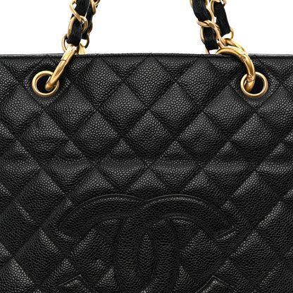 Chanel Caviar Quilted Grand Timeless Tote GTT Black 9 of 11