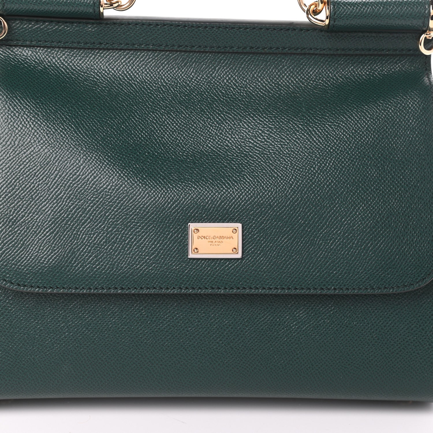 Dolce & Gabbana Dauphine Medium Miss Sicily Satchel Green 7 of 9