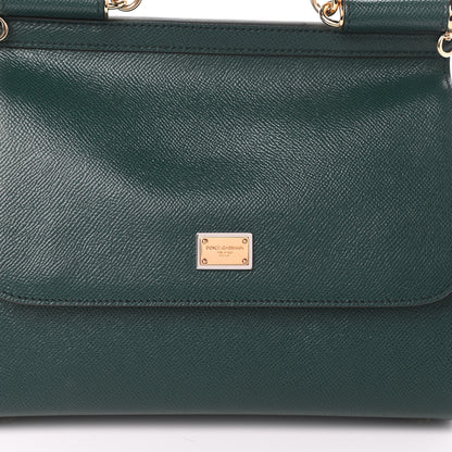 Dolce & Gabbana Dauphine Medium Miss Sicily Satchel Green 7 of 9