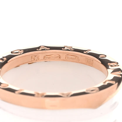 Bulgari 18K Rose Gold White Ceramic B.Zero1 Four-Band Ring 53 6.5 4 of 7