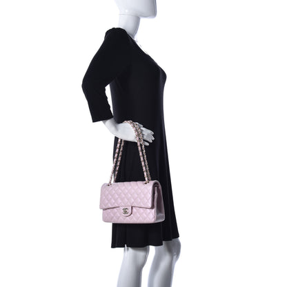 Chanel Iridescent Calfskin Quilted Medium Double Flap Light Pink 3 of 12