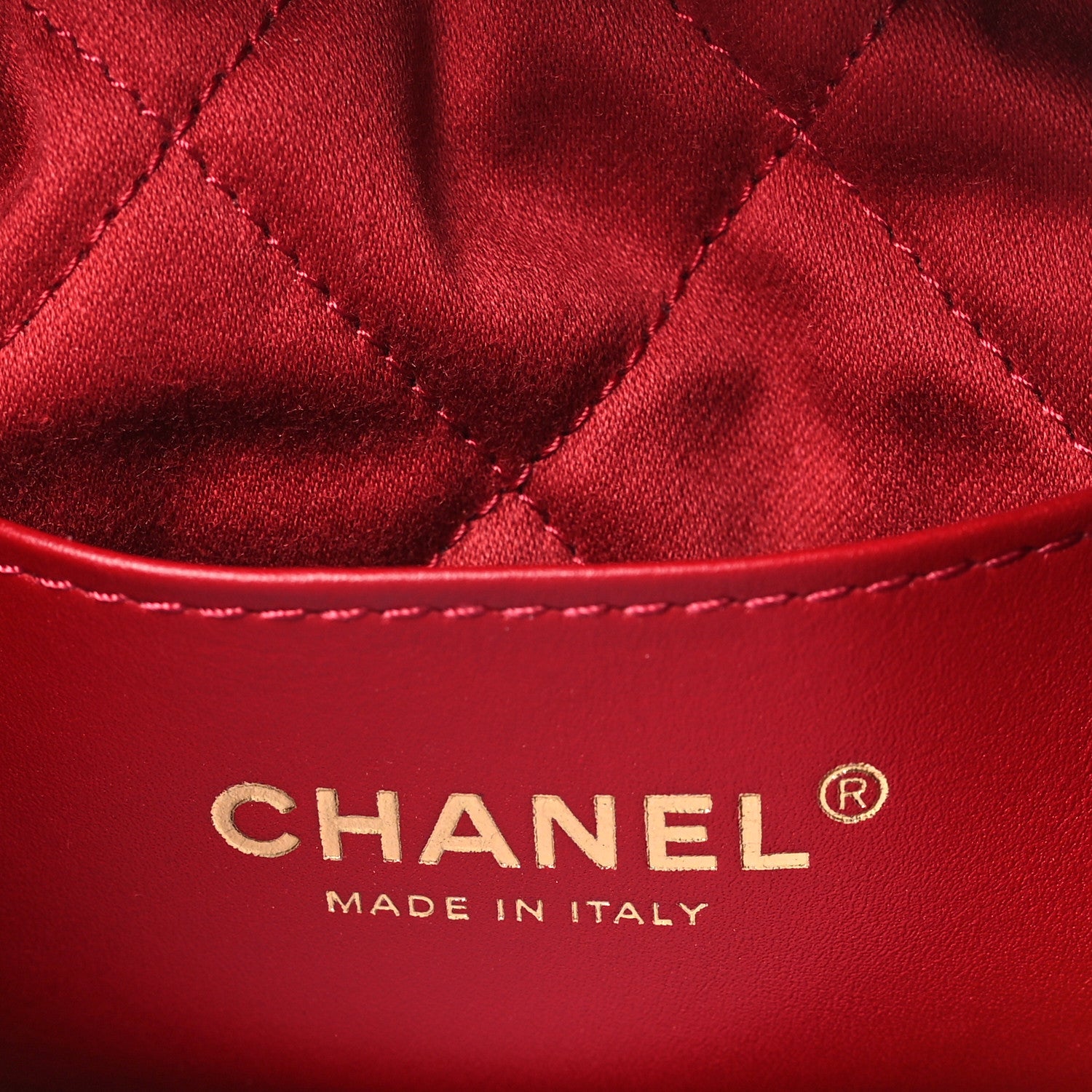 Chanel Shiny Calfskin Quilted Mini Chanel 22 Red 6 of 10