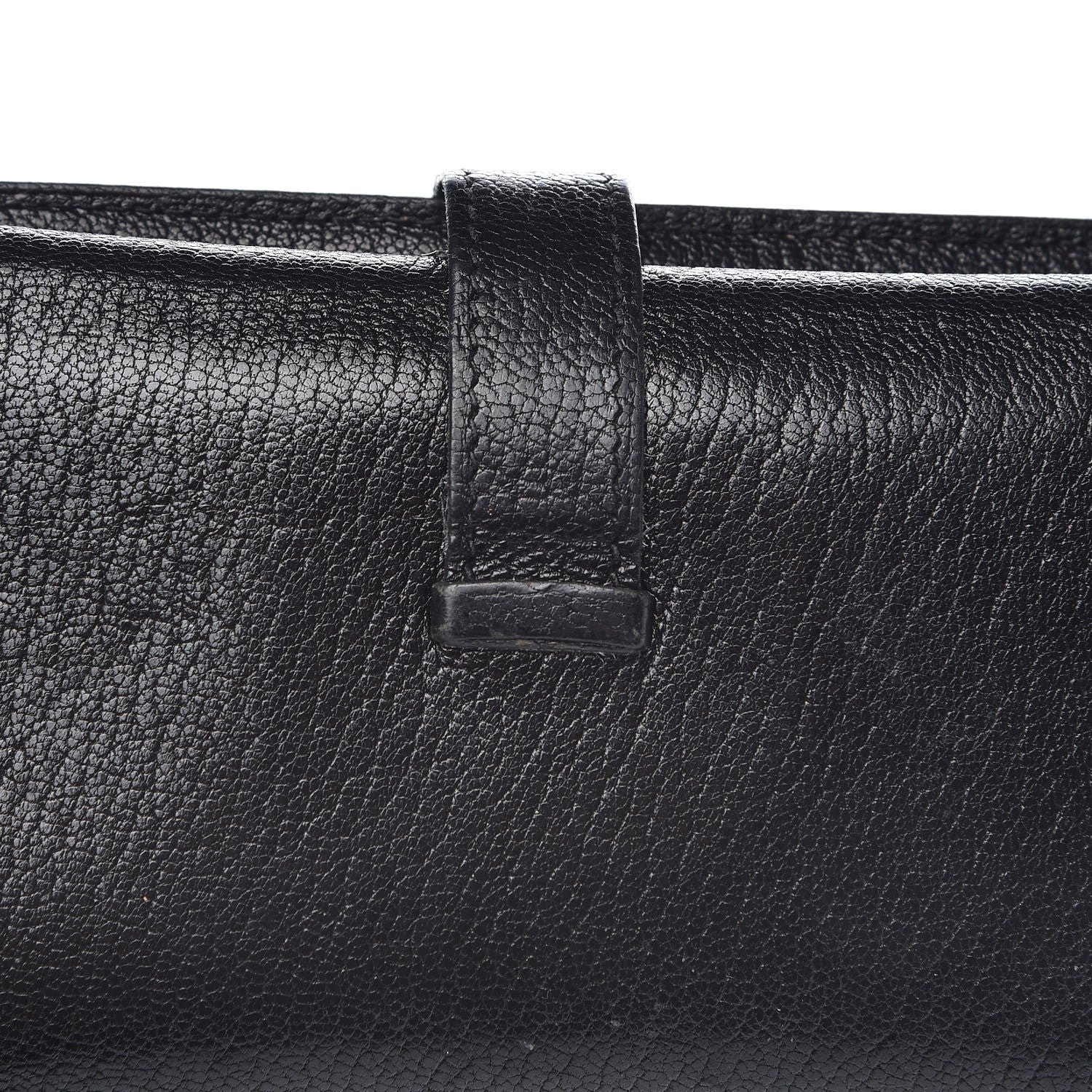 Hermes Chevre Mysore Tri-Fold Bearn Wallet Black 10 of 12