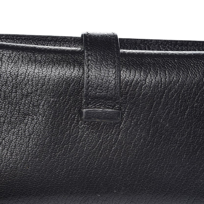 Hermes Chevre Mysore Tri-Fold Bearn Wallet Black 10 of 12
