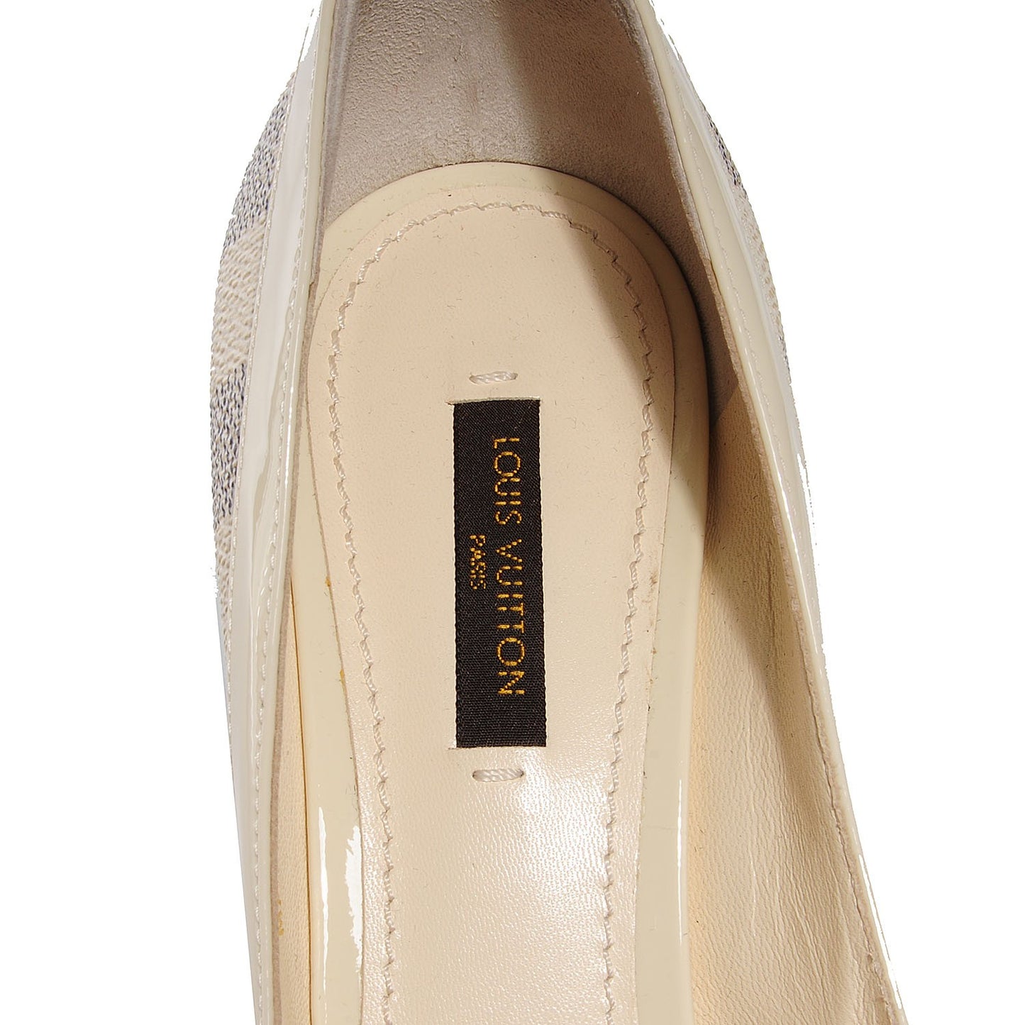 Damier Azur Palm Beach Open Toe Pumps 38