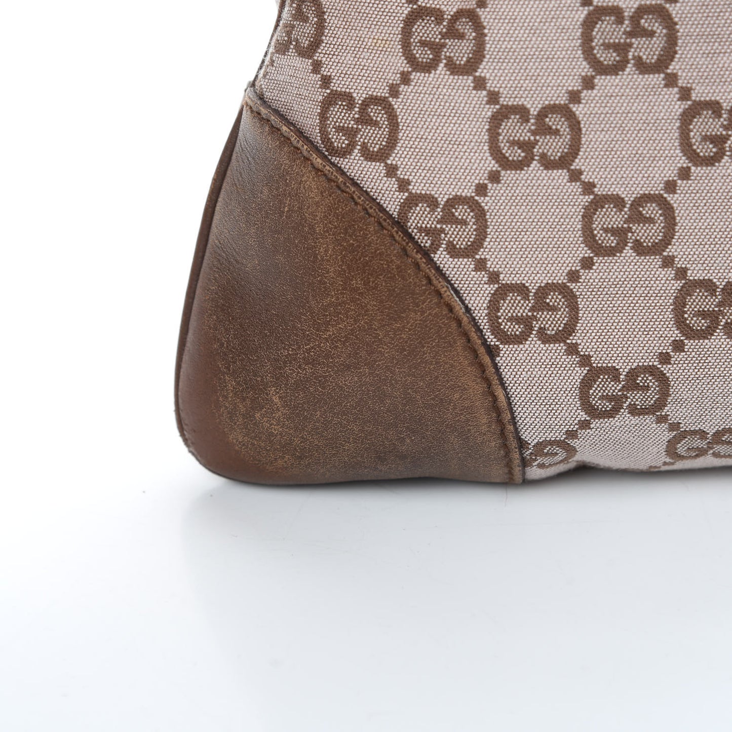 Monogram Lobster Clasp Jackie O Hobo Brown