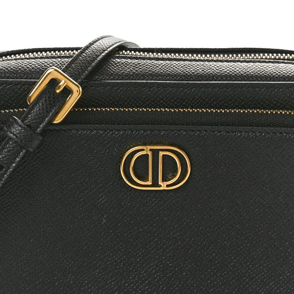 Christian Dior Grained Calfskin Caro Double Pouch Black 7 of 9