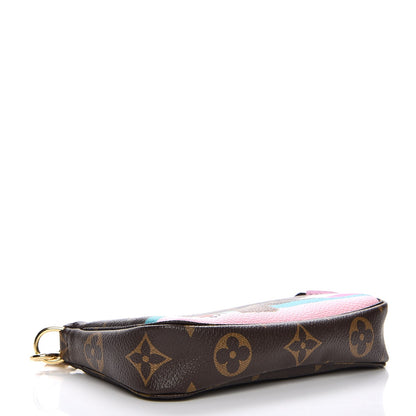 Louis Vuitton Monogram 2016 Christmas Animation Mini Pochette Accessories Rose Ballerine 4 of 8