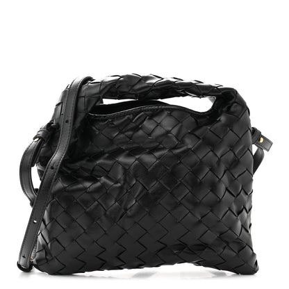 Bottega Veneta Calfskin Intrecciato Mini Hop Black 1 of 11